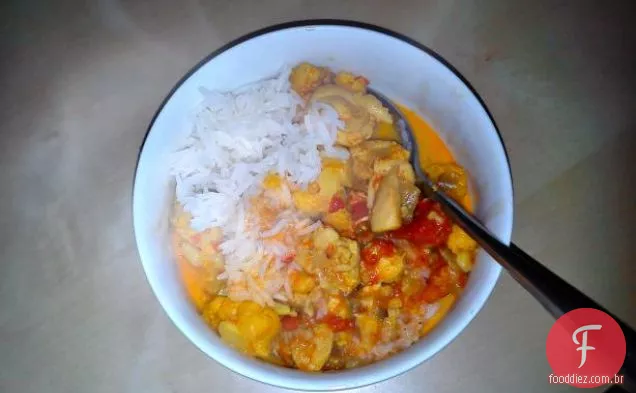 Curry De Couve-Flor Com Frango