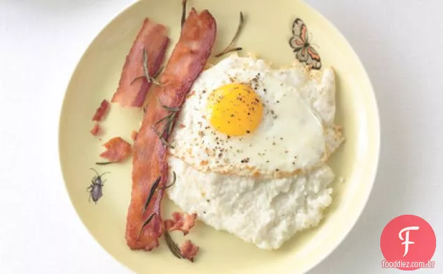 Grãos cremosos com Bacon de alecrim