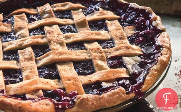 Torta de Cranberry e mirtilo selvagem