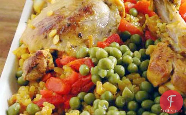 Arroz con Pollo (frango com arroz)