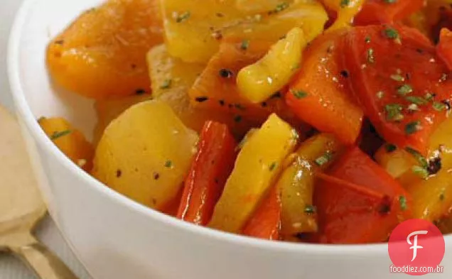 Pimenta assada e alecrim sabor