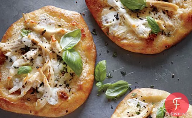 Pizzas Individuais De Frango Branco