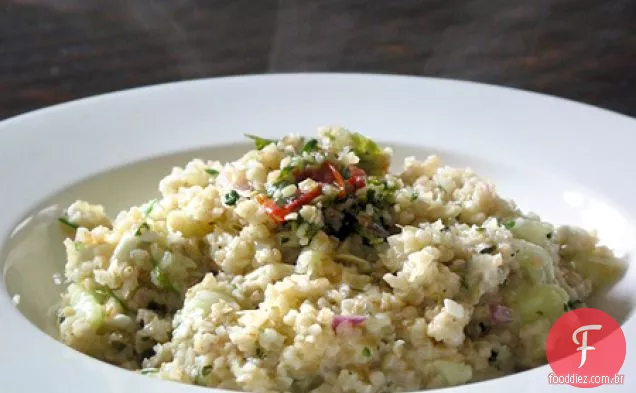 Salada De Trigo Quente-Reverse Tabbouleh