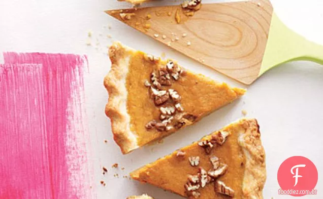 Batata doce sedosa e Torta De Noz-Pecã