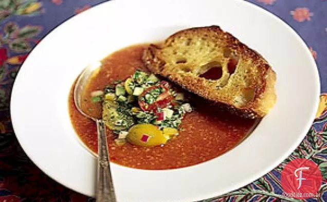 Sopa De Tomate Gelada, Estilo Gaspacho