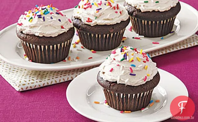 Cupcakes De Chocolate Duplo