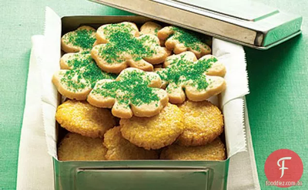 Trevo e biscoitos de Moedas De Ouro