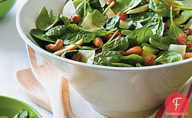 Salada De Espinafre Waldorf
