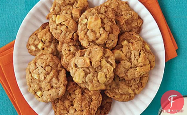 Biscoitos De Maçã Caramelo Em Borracha