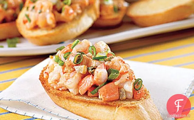Camarão Picante Bruschetta