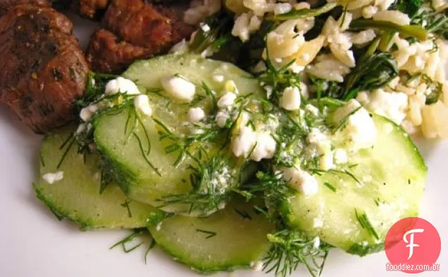 Salada De Pepino E Queijo Feta