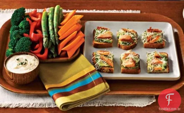 Crudités com Hummus de Feijão Branco