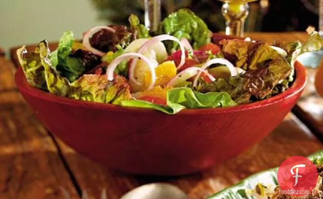 Salada de frutas e pepino de Inverno