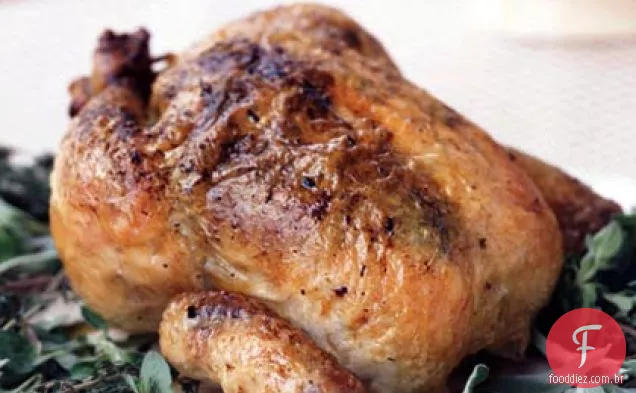 Frango assado clássico com molho