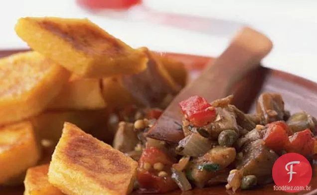 Caponata com Polenta Crostini
