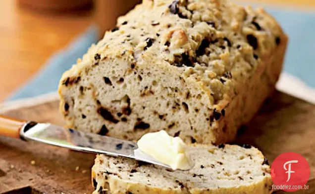 Pão de azeitona Kalamata com orégano