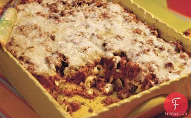 Caçarola de macarrão e espinafre