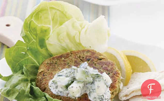 Rissóis Falafel com Tzatziki