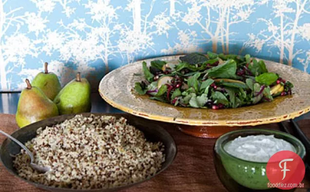 Quinoa-Pilaf De Alho-Poró