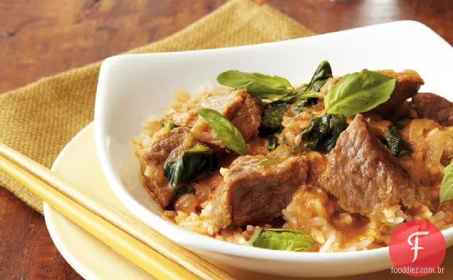 Carne De Curry Vermelha Tailandesa