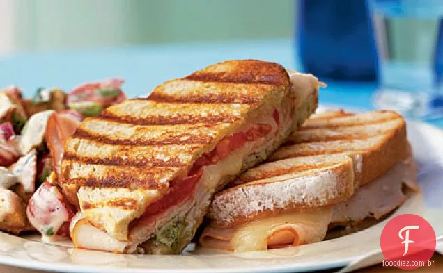 Peru e queijo Panini