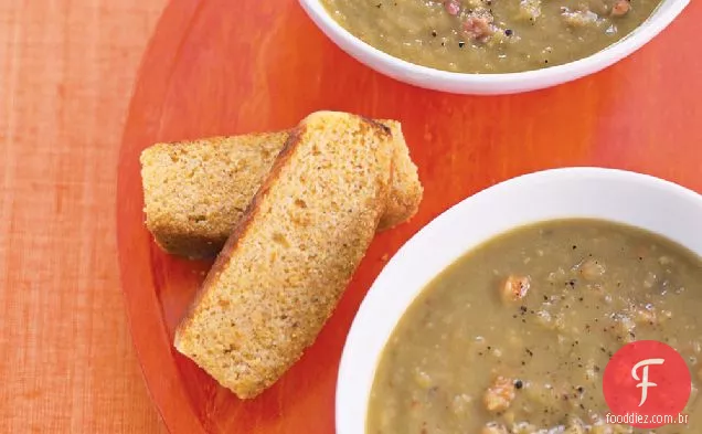 Fogão Lento: Sopa De Ervilha Esfumaçada