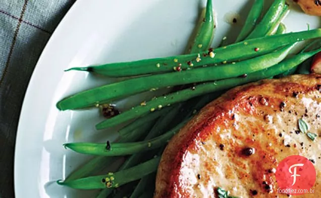 Haricots Verts e vinagrete de mostarda