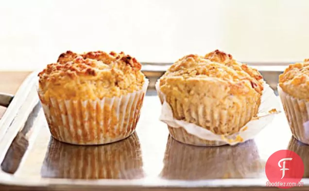 Bacon-Queques De Milho Cheddar