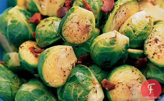 Couve De Bruxelas Agridoce Com Bacon