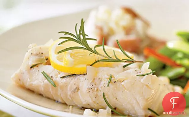 Bacalhau com infusão de alecrim