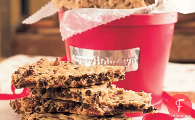 Pecan-Biscoito De Chocolate Quebradiço