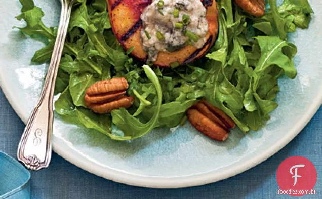 Salada De Pêssego Grelhada De Verão