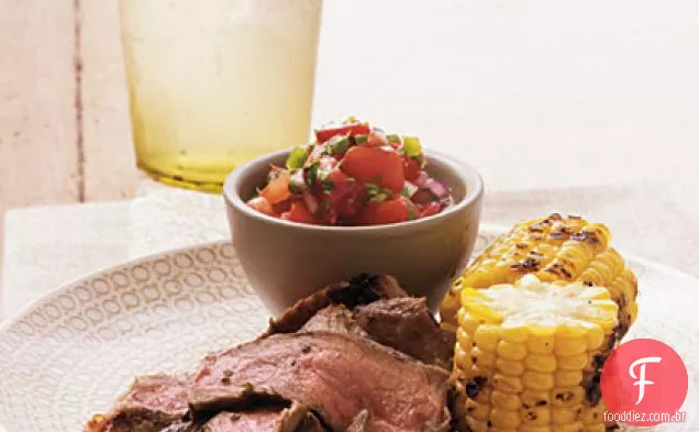 Mojito Strip bifes com Pico de Gallo
