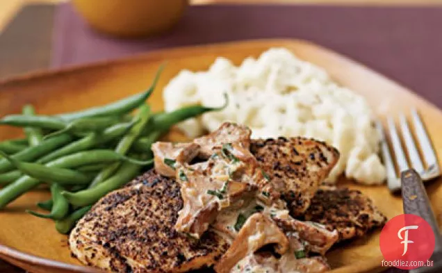 Escaloppin De Frango Polvilhado Com Porcini