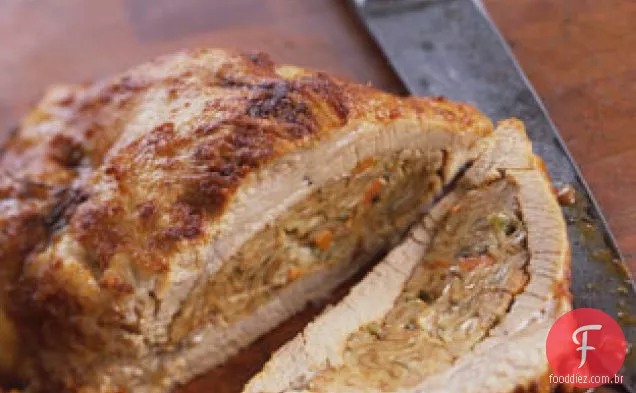 Matzo-peito de vitela recheado