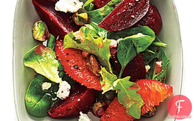 Salada de beterraba e laranja de sangue