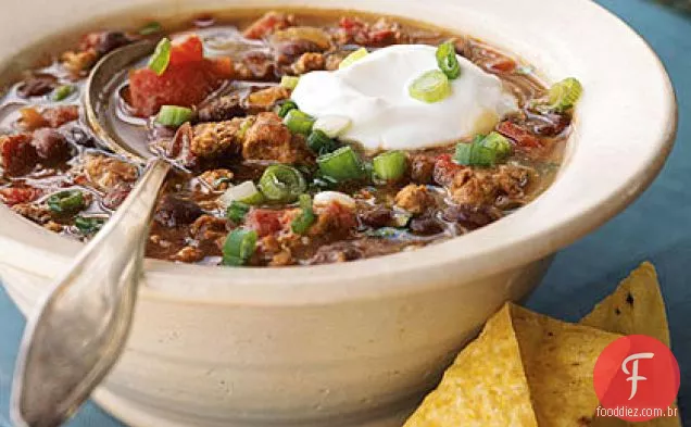 Mexicano Feijão Preto Salsicha Chili