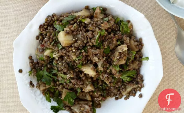 Salada De Berinjela-Lentilha