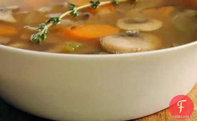 Sopa De Cevada-Cogumelo