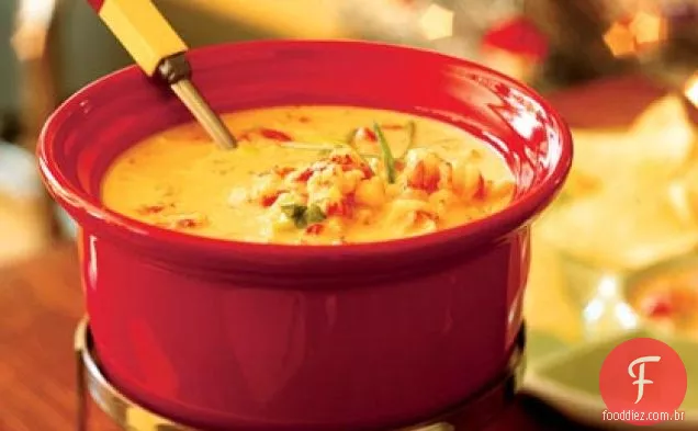 Molho de queijo com lagostim