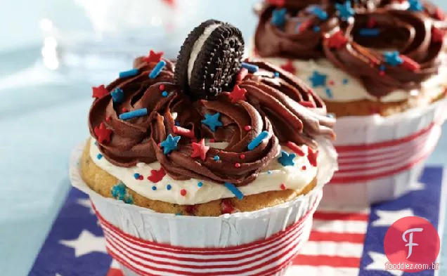 Biscoitos e creme Cupcakes