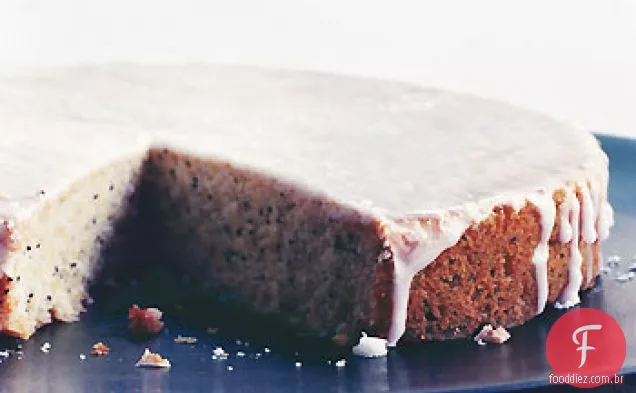 Bolo De Sementes De Papoula De Limão Vitrificado