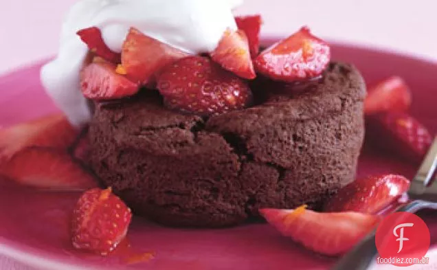 Chocolate Morango Shortcakes