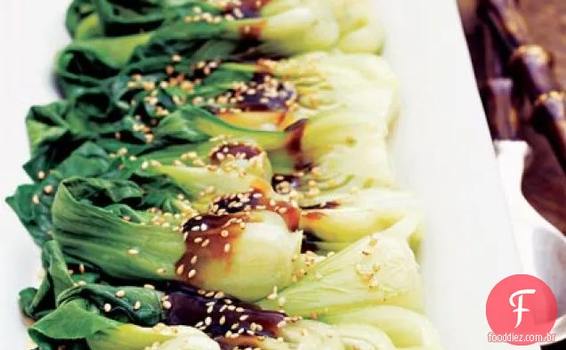 Verduras Asiáticas Pan-cozidas com molho Shiitake