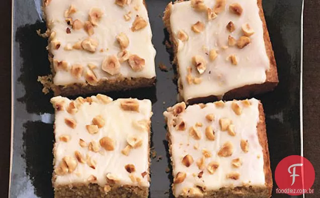 Bolo de abóbora com cobertura de Chocolate branco