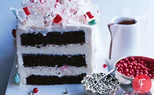 Peppermint Ice Cream Candyland Cake