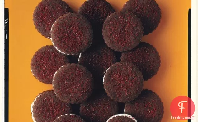 Biscoitos Sanduíche De Chocolate Duplo