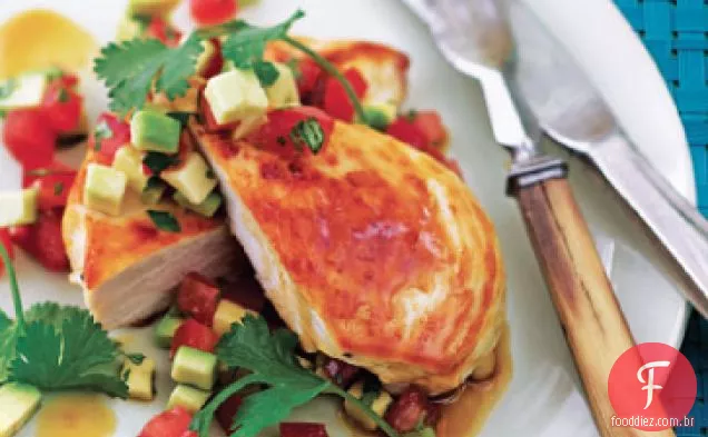 Peito de frango com Salsa
