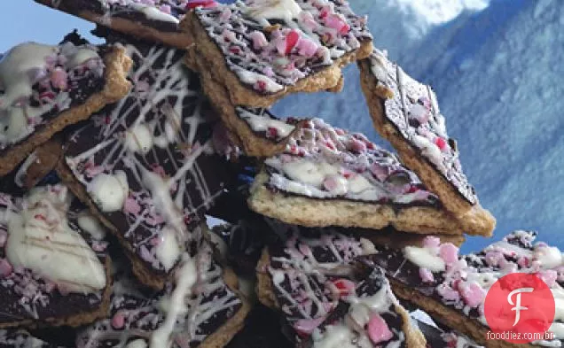 Chocolate Peppermint Bark Cookies