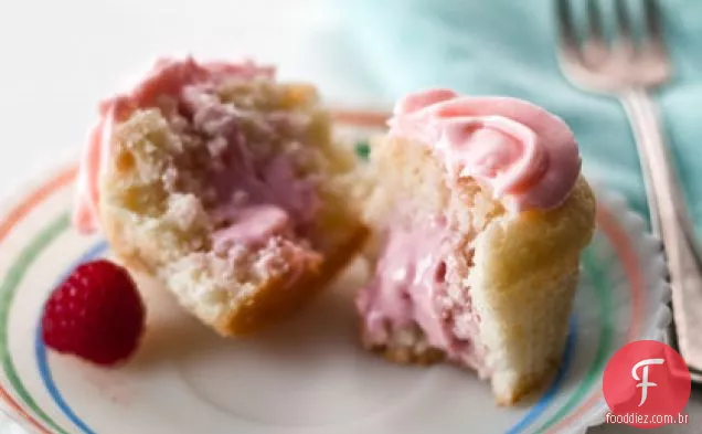 Framboesa Creme Cupcakes